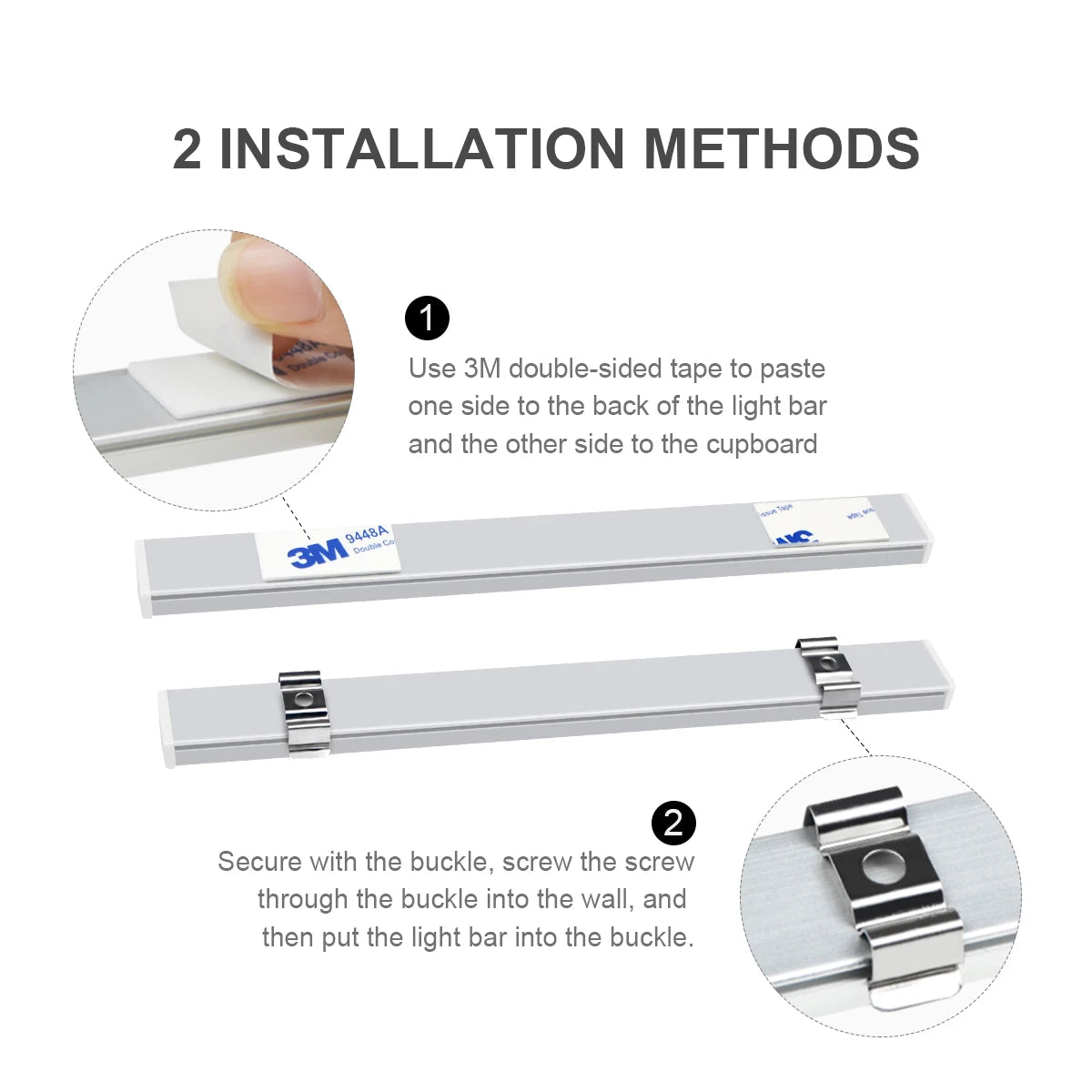 Lámpara LED de Barra de Aluminio 220V con Sensor Táctil - Iluminación Stepless para Hogar