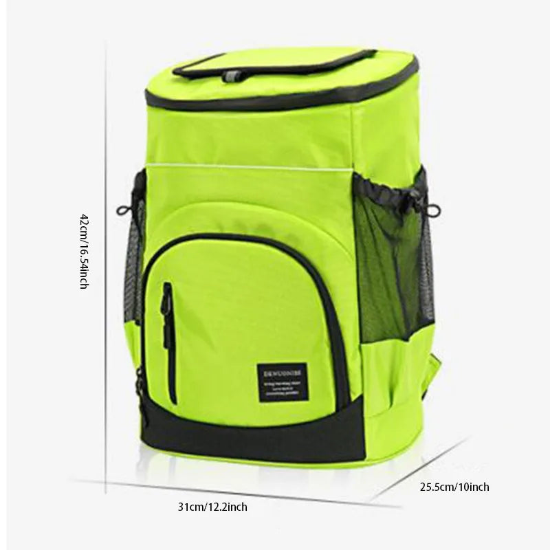 30L Refrigerator Bag Soft Large 36 Cans Insulated Cooler Backpack Thermal Isothermal Fridge Travel Beach Ice Beer Backpack