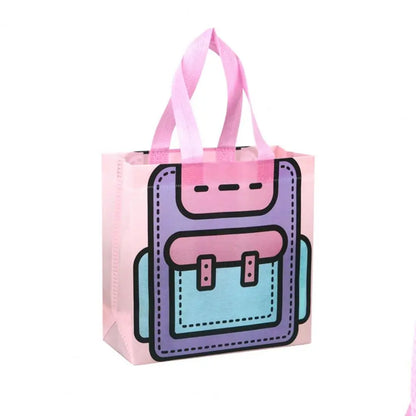 ¡Pack 5 Bolsos de Merienda con Estampados de Dibujos Animados!