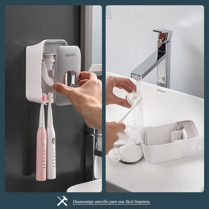 Set de Accesorios de Baño con Dispensador Automático de Pasta Dental MENGNI 🛁