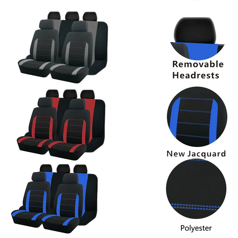 Set de Fundas para Asientos de Coche Poliéster Bicolor AUTO PLUS Sports 🚗