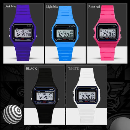 Reloj Digital de Lujo Unisex con Pantalla LED Resistente al Agua