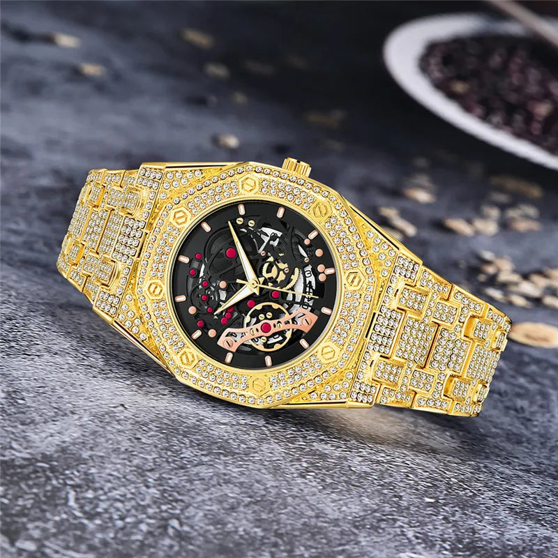 Reloj de Lujo para Hombre CURDDEN: Elegancia Hip-Hop ⌚🔥