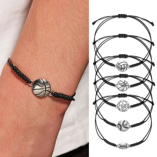 Pulsera Trenzada de Deportes: ¡Estilo y Pasión en un Brazalete!