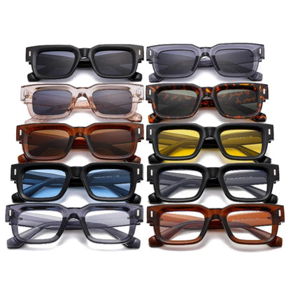 Gafas de Sol Retro Grises Cuadradas 😎 ¡Estilo Trendy y Protección UV400!