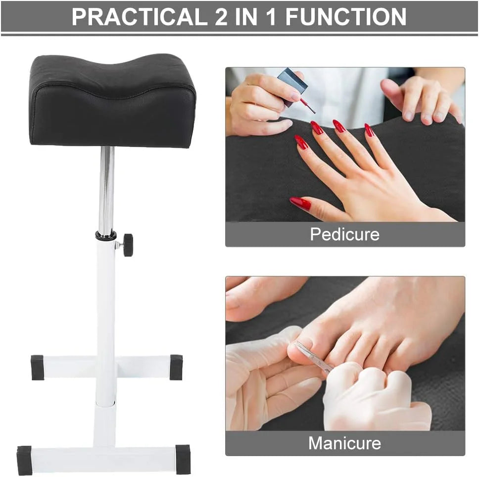 Soporte de Pedicura y Manicura de Metal Resistente - Lujo y Comodidad para Mimarte 🦶🌟