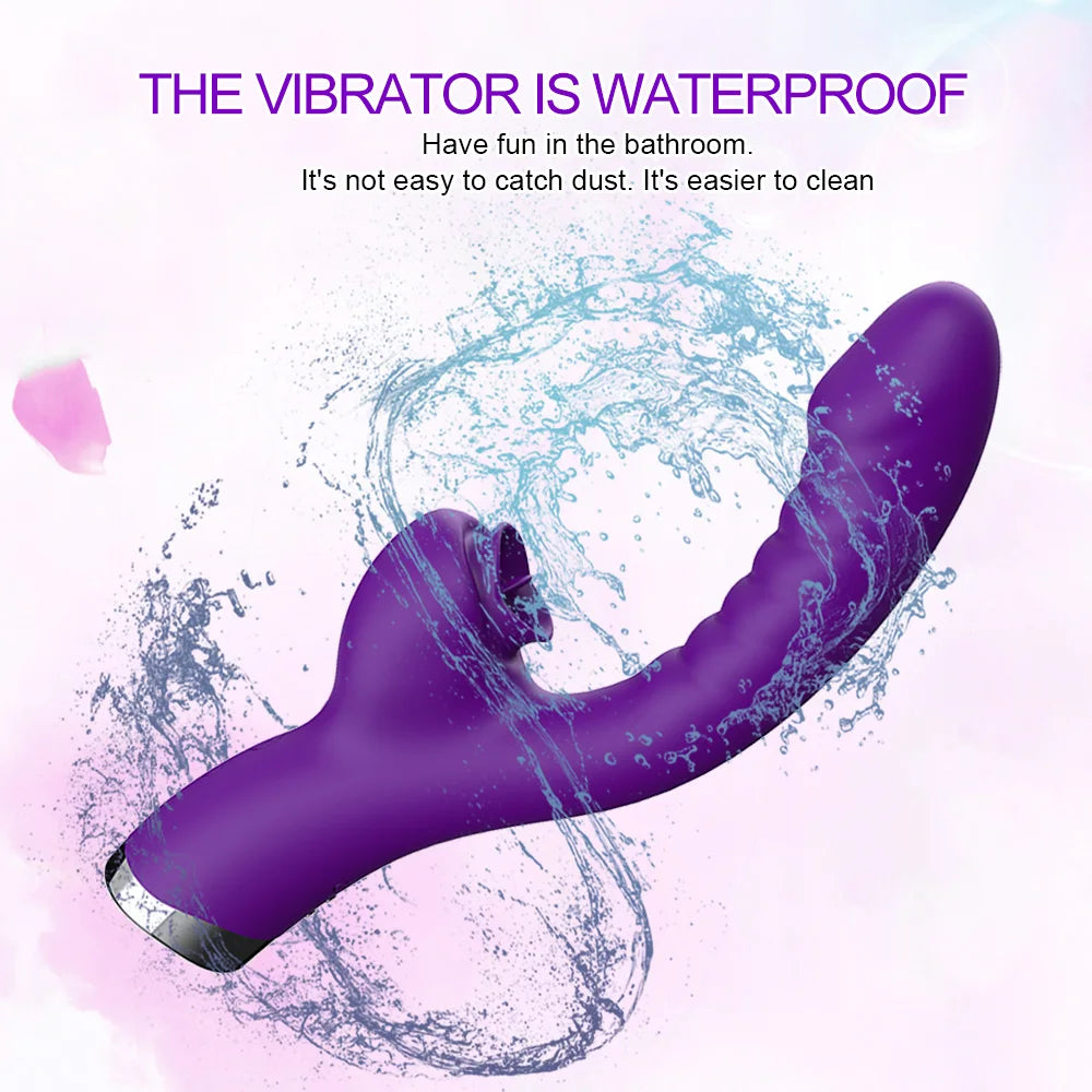 Vibrador 2 en 1: Lamedor de Clítoris y Estimulador del Punto G