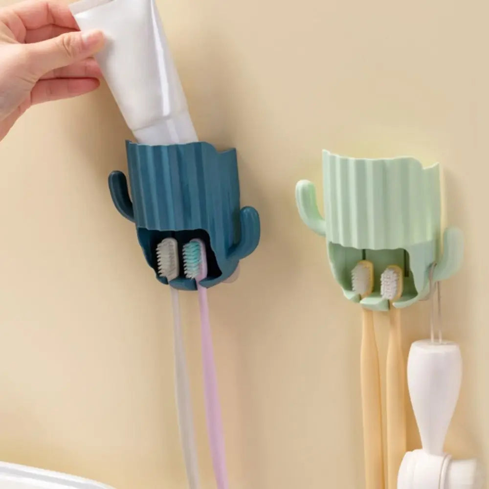 Organizador de Cepillos de Dientes de Cactus: Elegancia y Funcionalidad para tu Baño 🌵