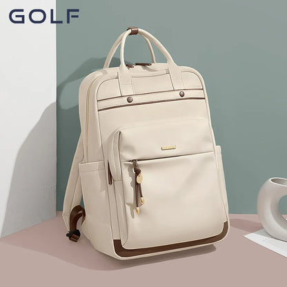 GOLF Backpack Women's 2023 New Korean Edition Trendy Oxford Canvas Fashion Versatile Women's Large Capacity Travel Bag