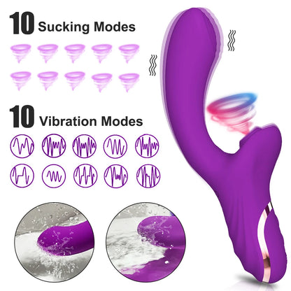 Vibrador de Succión Clitorial TLUDA: 20 Modos Estimulantes 🌟