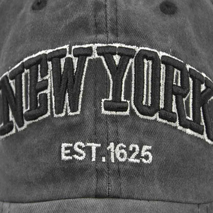 ¡Gorra de Béisbol Algodón Lavado con Estilo NEW YORK! 🧢 ¡Dale un toque urbano a tu look! 🌟