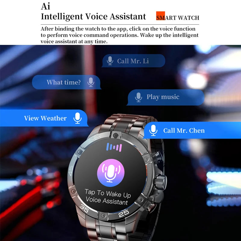 Smartwatch GEJIAN con Asistente de Voz AI y Llamadas Bluetooth 📱