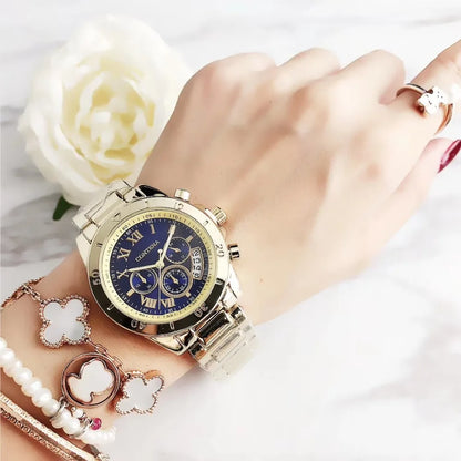 Reloj de Pulsera de Acero Coobos para Mujer - Elegancia y Funcionalidad