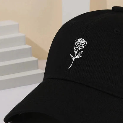 ¡Gorra de Béisbol con Flores Bordadas! 🌹 ¡Destaca con Estilo! 🌟