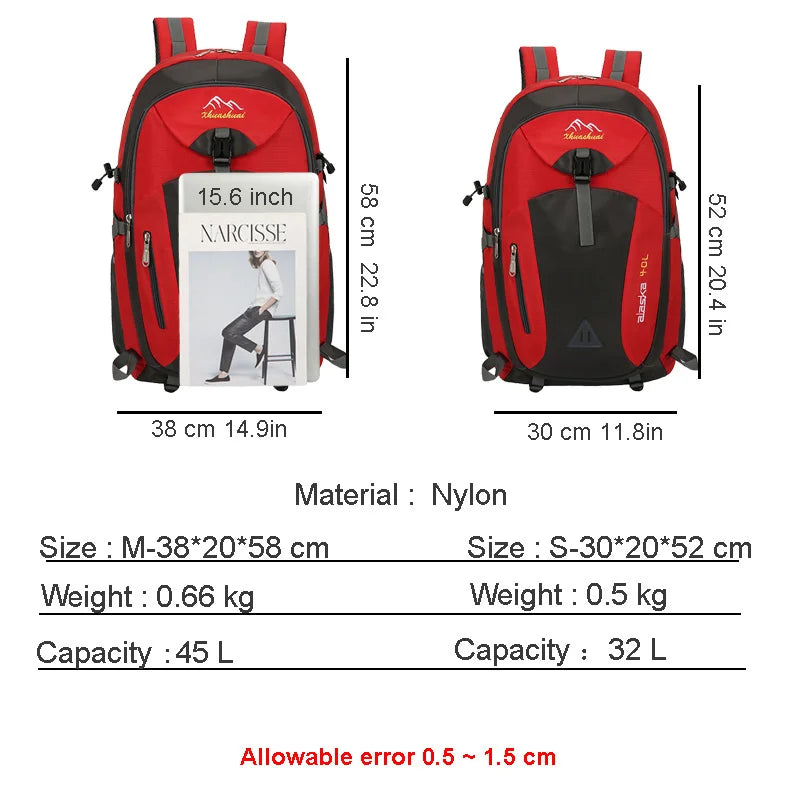 Mochila de Nylon Impermeable JBTPO: ¡Tu Compañera de Aventuras! 🎒