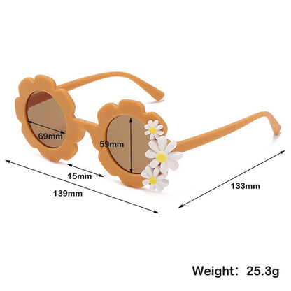 Gafas de Sol Infantiles Coreanas Daisy Round - Protección UV y Estilo Adorable! 🌟