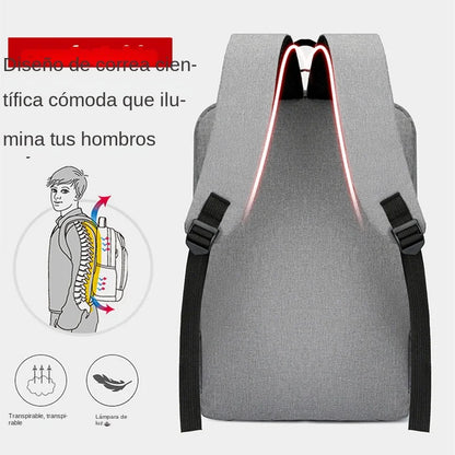 Mochila Empresarial Impermeable de Nylon para Hombres de CHREPOE con USB