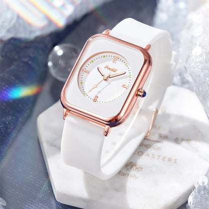 Reloj de Pulsera de Cuero Quartz POSHI Fashion - Mujer