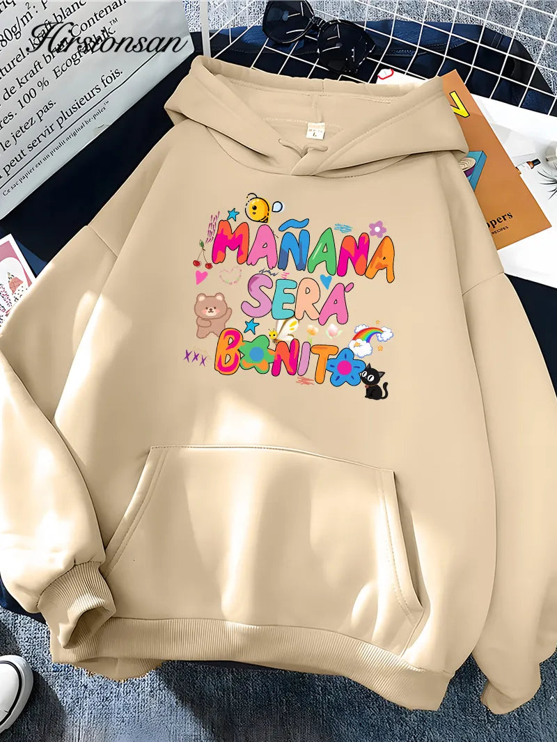 Sudadera Hirsionsan Rainbow Letter: ¡Calidad y estilo para el otoño 2023! 🌈