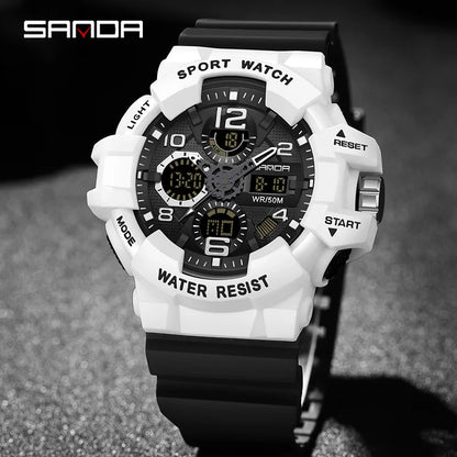 Reloj Militar Digital SANDA para Hombres - Resistente, Funcional y con Envío Rápido