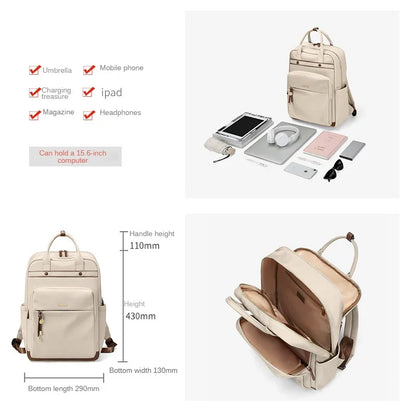 GOLF Backpack Women's 2023 New Korean Edition Trendy Oxford Canvas Fashion Versatile Women's Large Capacity Travel Bag