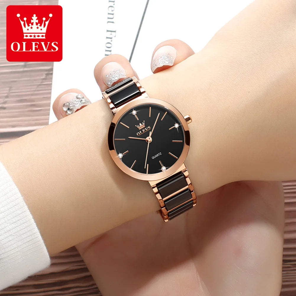 Reloj de Mujer OLEVS 5877: Elegancia y Lujo en Cerámica