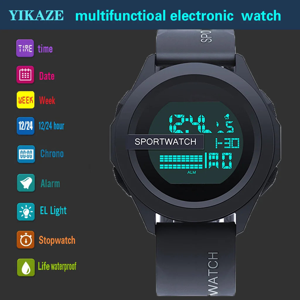 Reloj Deportivo YIKAZE para Hombre: Resistente, Funcional y Estiloso 🌟