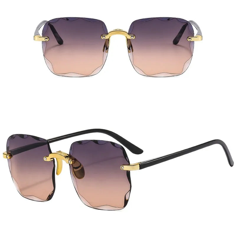 Gafas de Sol Sin Montura de Mujer 2023 🌟 ¡Deslumbra con Estilo! 🕶️