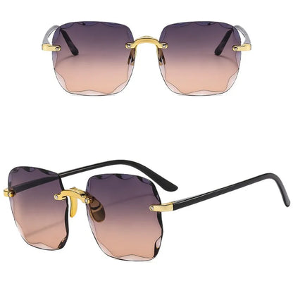 Gafas de Sol Sin Montura de Mujer 2023 🌟 ¡Deslumbra con Estilo! 🕶️