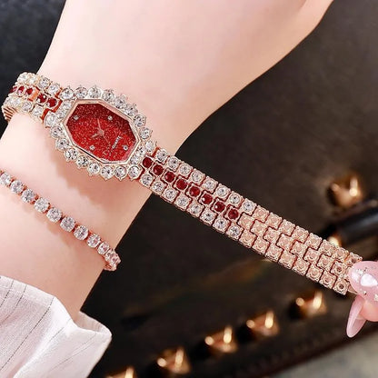 Reloj de Pulsera Cuadrado con Diamantes | Elegancia y Precisión Aseguradas ⌚✨