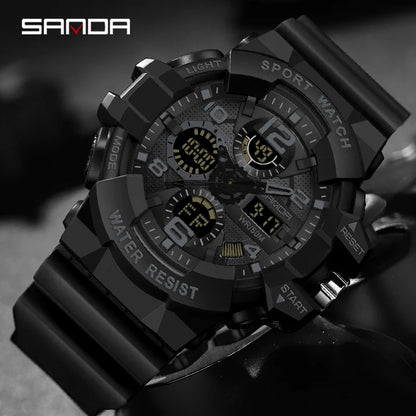 Reloj Deportivo Digital SANDA G- Style para Hombre | Resistente al Agua 5 Bar | Envío Rápido España | ¡Destaca en Estilo!