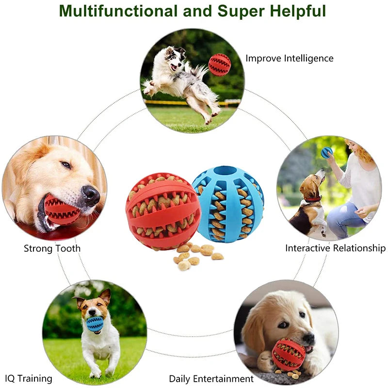 Juguetes de Pelota Interactivos para Perros Pequeños - Diversión y Limpieza Dental