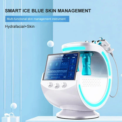 Máquina de Belleza de Agua de Hidrógeno con Microburbujas de Hielo Azul - 7 en 1 🌟