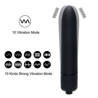 Vibrador Mini Bullet 10 Velocidades a Prueba de Agua - ¡Descubre la Pasión! 🌟