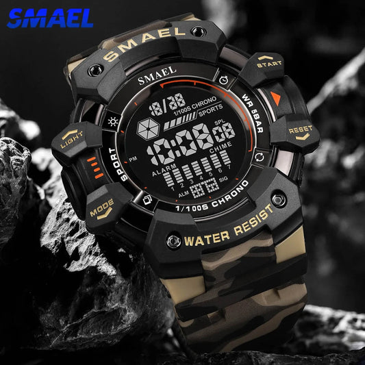 Reloj Deportivo SMAEL Estilo Camuflaje - Resistente al Agua y Multifuncional 🌟