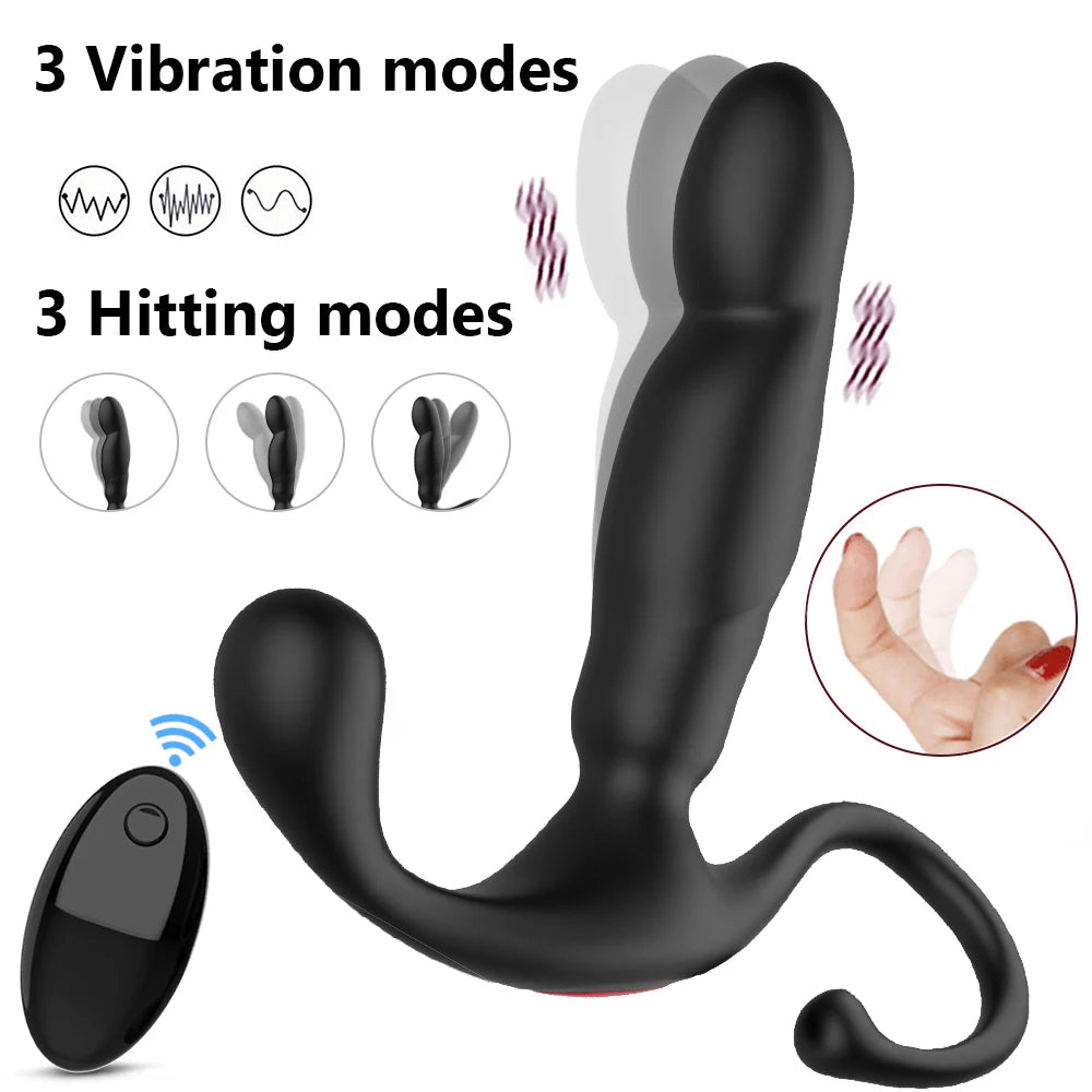 Masajeador Prostático y Vibrador Anal 2 en 1 - ¡Descubre el Placer!