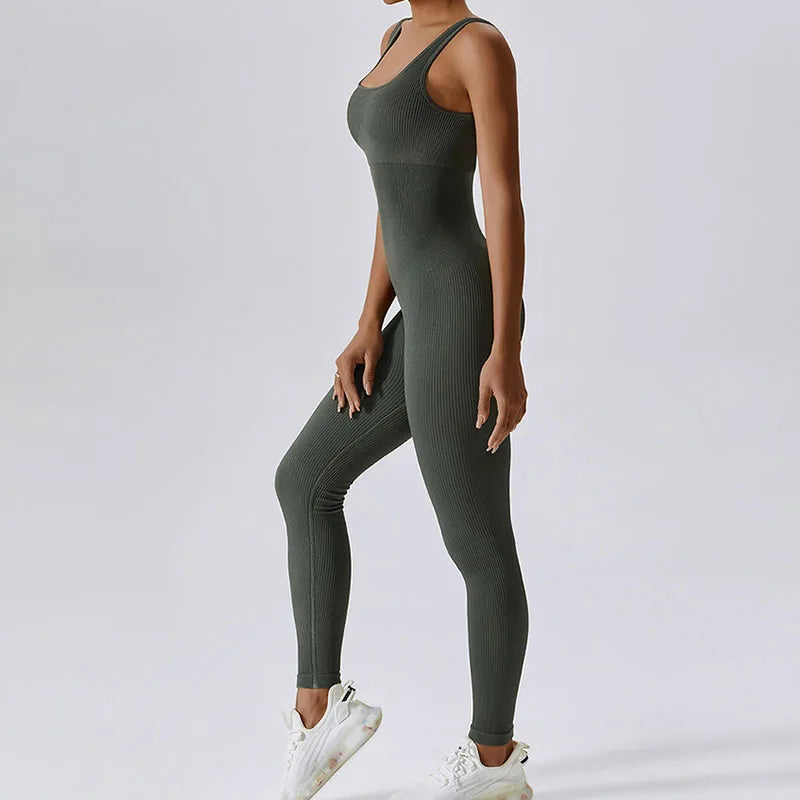 Mameluco de Yoga Seamless de una Pieza para Mujer