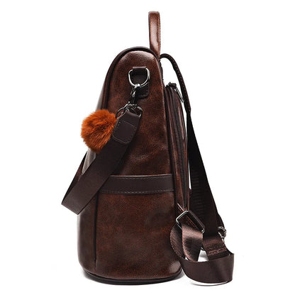 Vintage Backpacks Women Leather Shoulder Backpack Fashion Anti-theft Women Backpacks High Quality Leisure Shoulder Bags Mochila