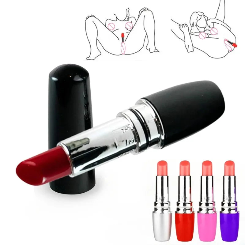 Vibrador Lipsticks: Elegante estimulador femenino de placer.