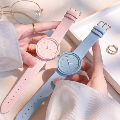 Reloj de Cuarzo Makaron Simple para Mujer - Elegancia Vintage y Resistente al Agua 🌟