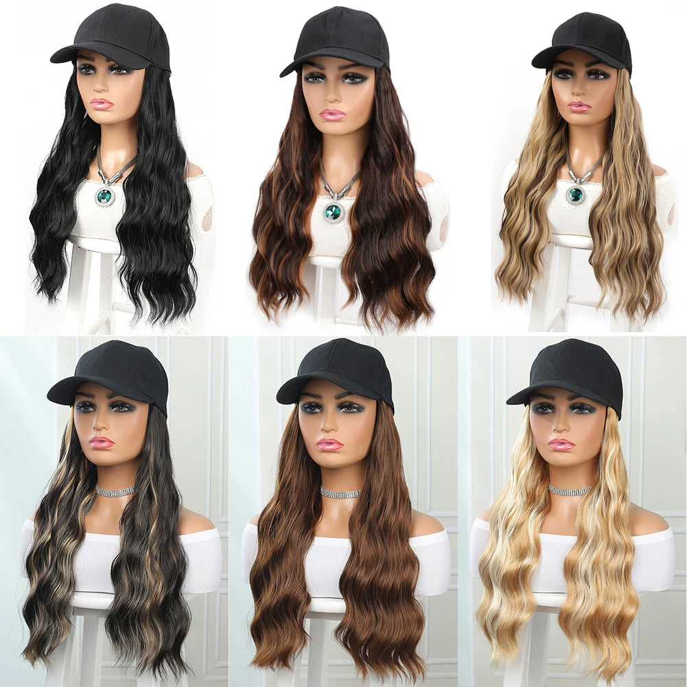 ¡Gorra de Béisbol con Extensiones para un Look Instantáneo! 🧢💁‍♀️