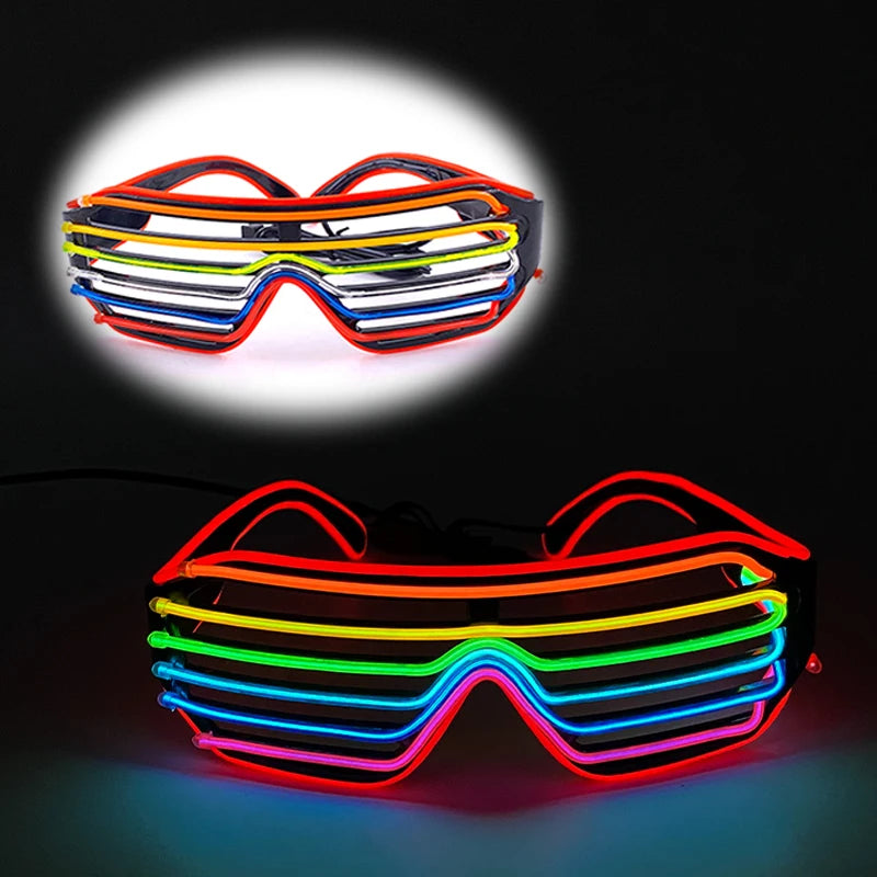 Gafas de Sol Brillantes LED Neon para Fiestas 🌟