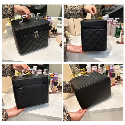 ¡Bolsa de Cosméticos de Cuero Premium! ✨