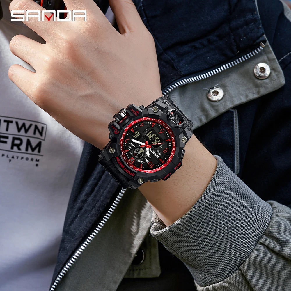 Reloj Militar Digital SANDA G-Style para Hombres 🌟