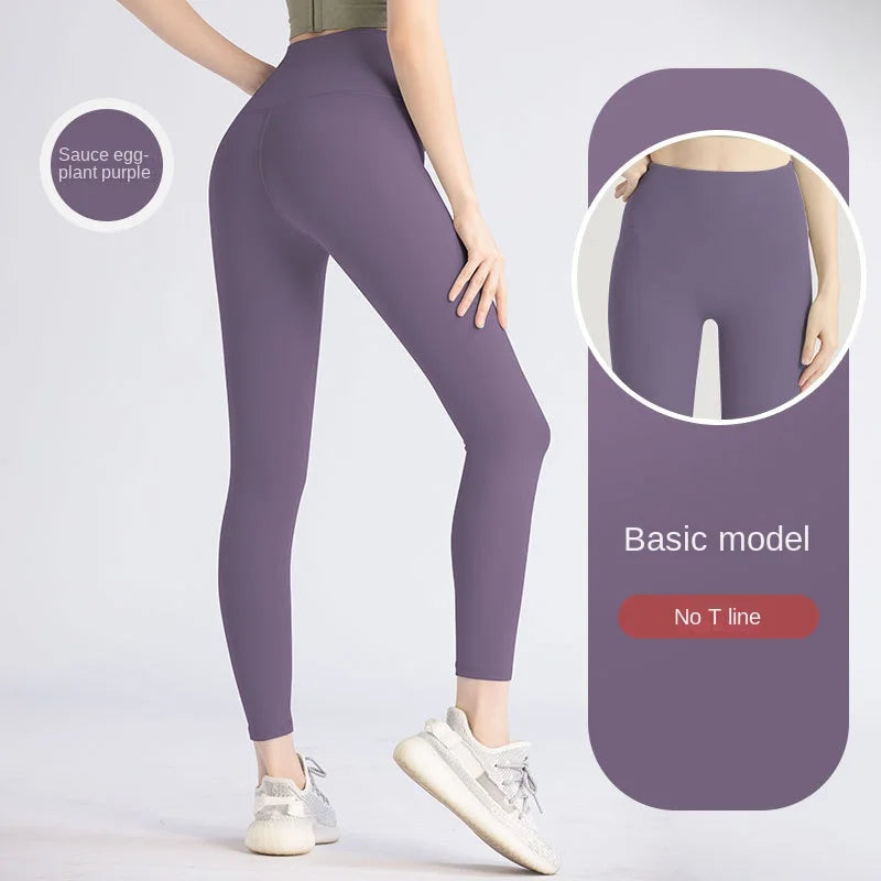 LULU S-3XL 2023 Hot Sale Fitness Leggings Female Full Length Leggings Running Pants Comfortable And Formfitting Yoga Pants