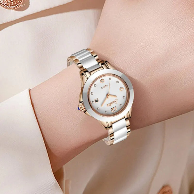 Reloj de Mujer LIGE Rosa Dorado: Estilo Elegante y Funcional