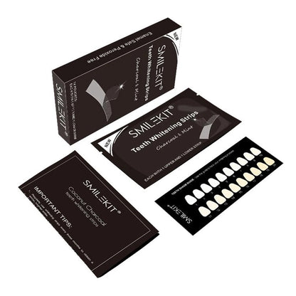 Kit Blanqueamiento Dental de Carbón Activo Hailicare - 14 Tiras Blanqueadoras