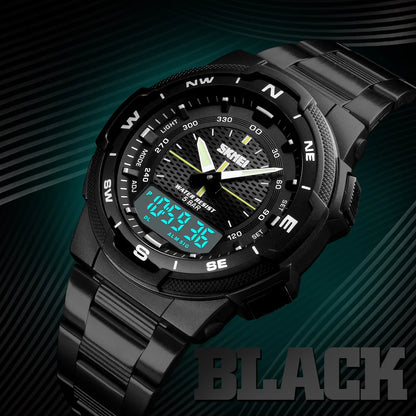 Reloj de Hombres SKMEI 1370: Elegancia Deportiva y Funcionalidad Impermeable 🌟