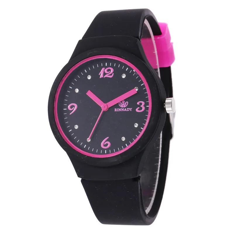 Reloj de Pulsera de Silicona de Moda para Mujer: ¡Estilo Candy-Colored Jelly!