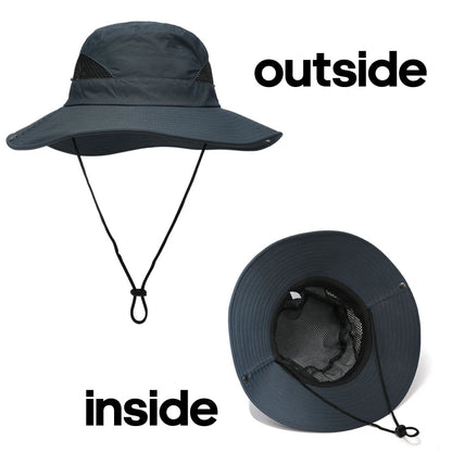 Men's Fishing Bucket Hat Anti-UV Fisherman's Hat Panama Outdoor Sun Protection Hats For Women Boonie Hat Wholesale